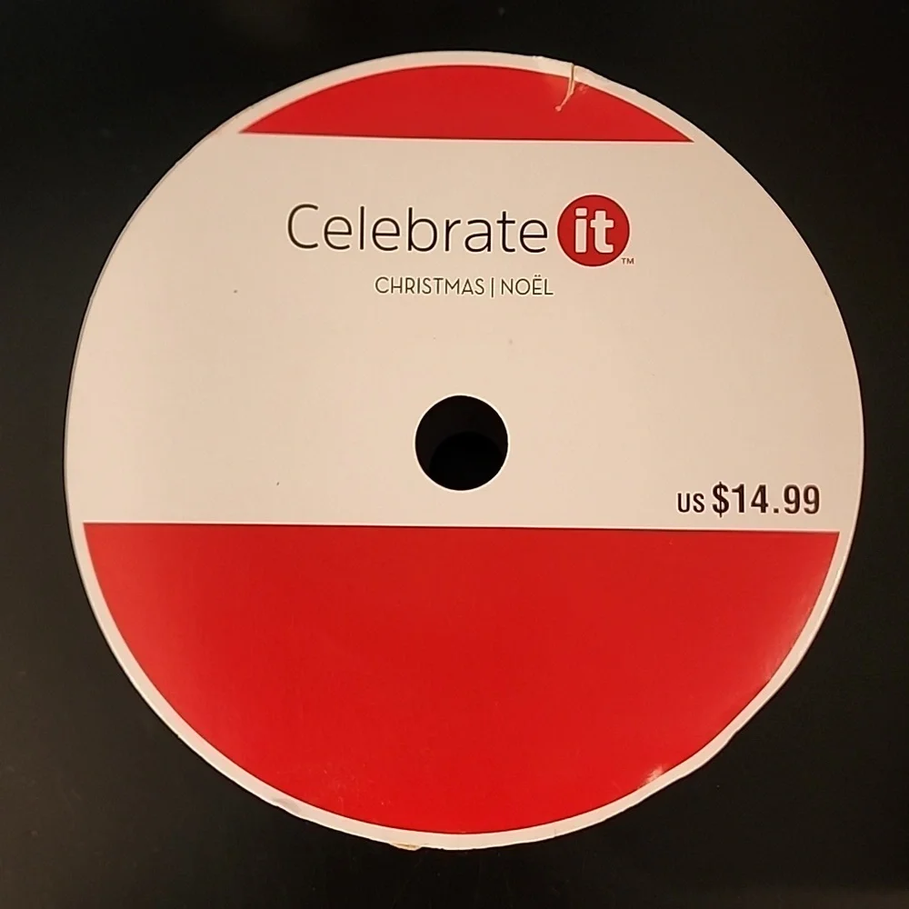 NEW Celebrate It Holiday Ribbon, Set of 2 Rolls, 2-1/2
